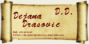 Dejana Drašović vizit kartica